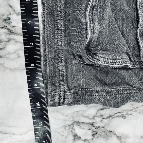 Free People Cayman Cargo Shorts Smocked Pockets Womens Small Gray Mid Rise - Picture 10 of 12